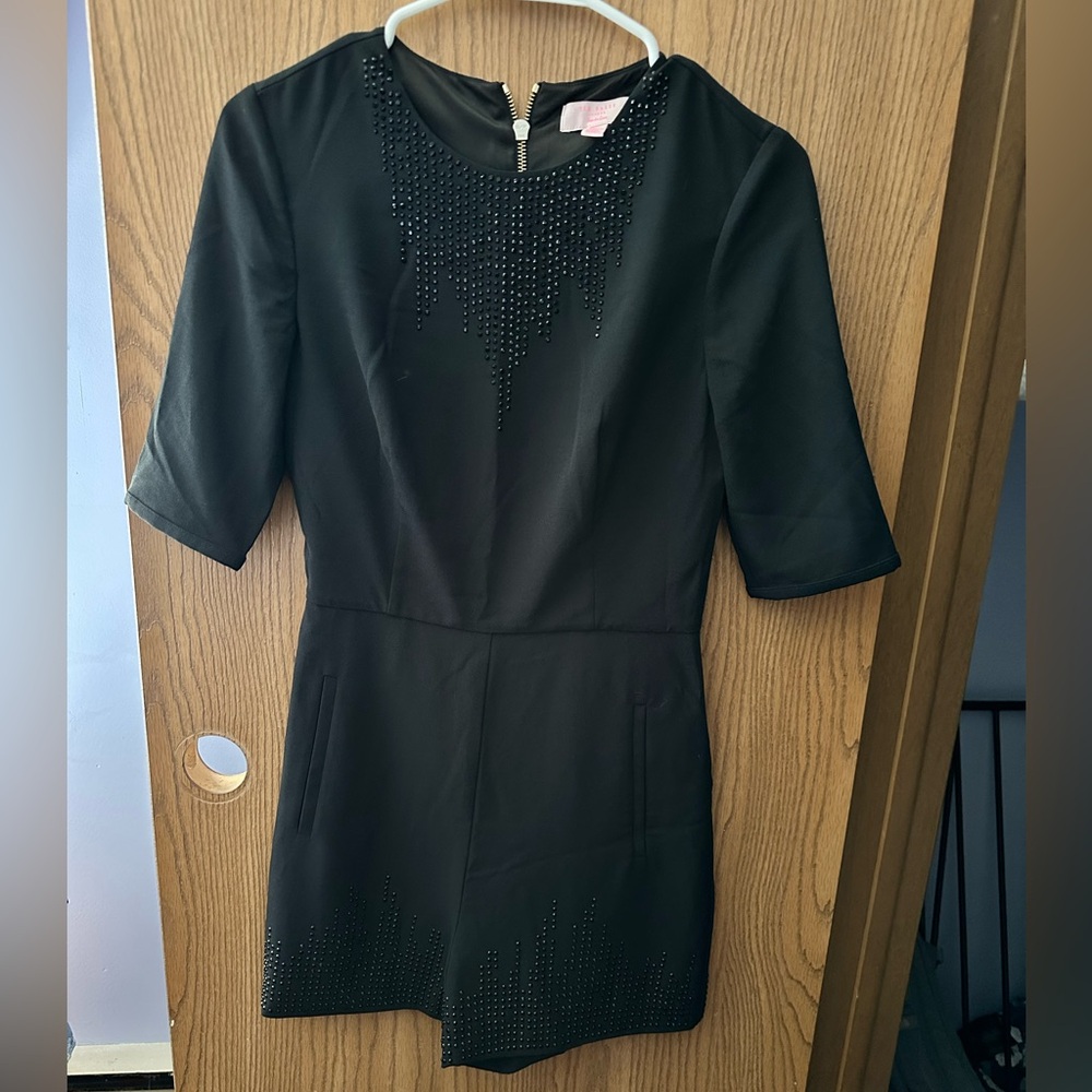Ted Baker Black Embellished Romper